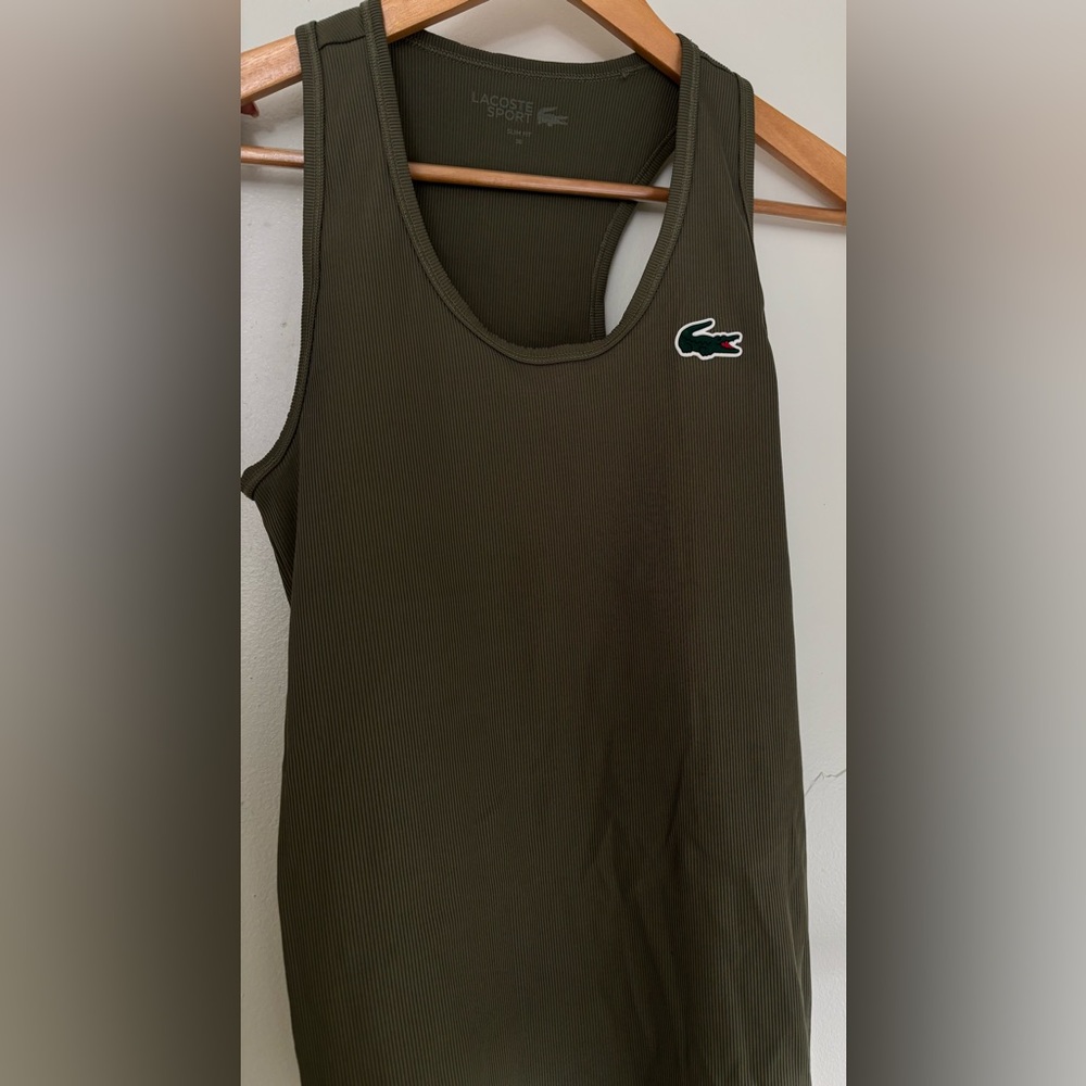 Lacoste Sport Olive Tank Top